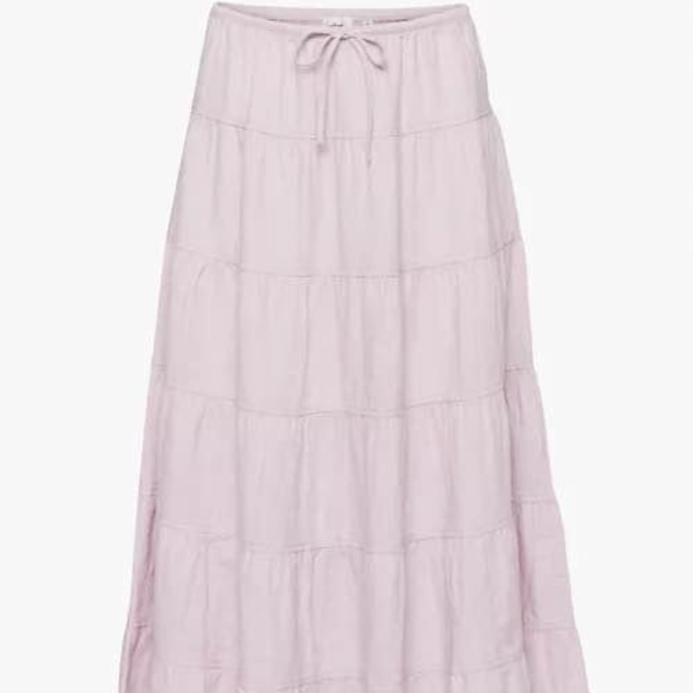 Aritzia | Bouquet linen skirt in cloudy lilac